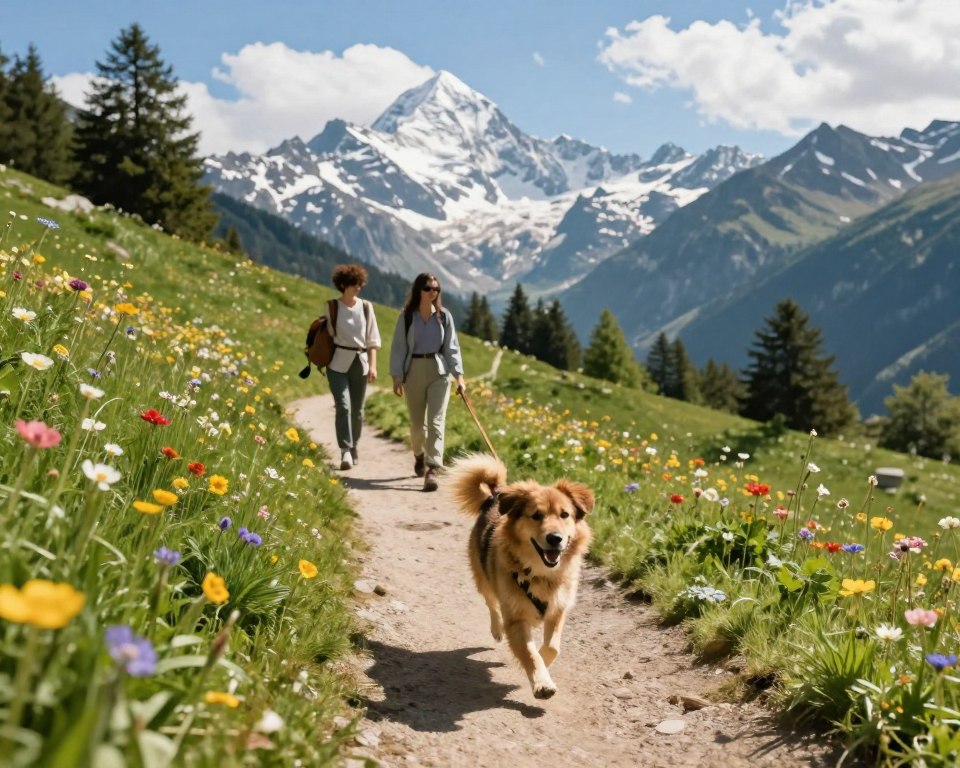 Hundefreundliche Wanderwege in den Alpen