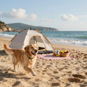 camping frankreich am meer mit hund