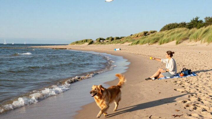 Polnische Ostsee mit Hund
