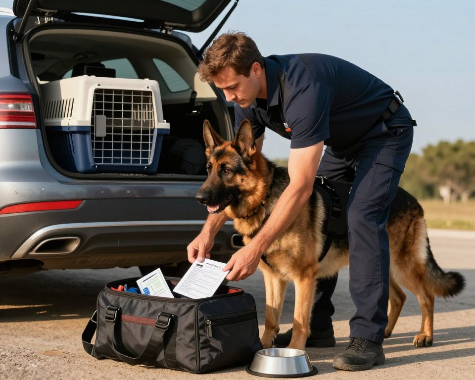 Diensthunde Reisevorbereitung